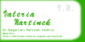 valeria martinek business card