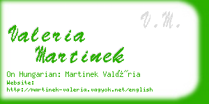 valeria martinek business card